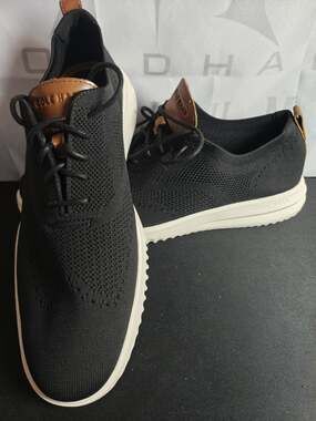 Cole Haan $130 Men's 13 Grand+ Stitchlite Wingtip Oxford Black